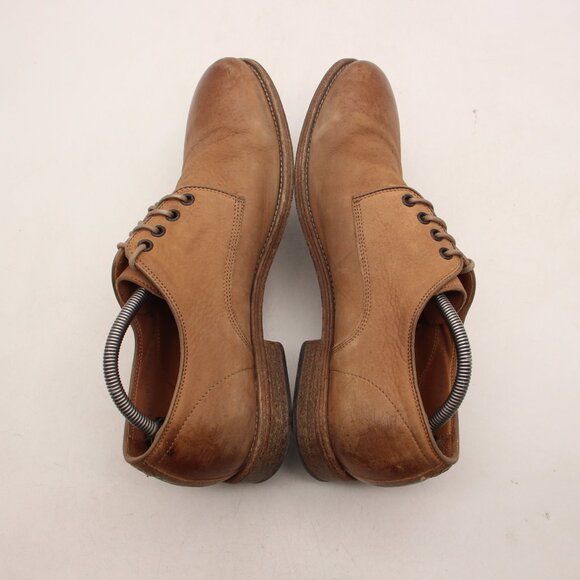John Varvatos Men\'s Size UK 10.5 Brown Leather Dress Shoes Handmade in Italy main image 13